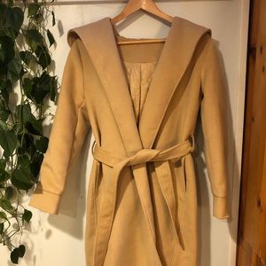 Tan, Wool Coat from Chicwish (Med)